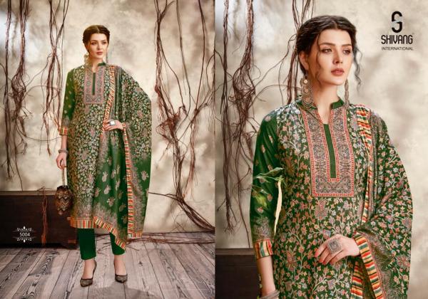 Shivang Kaafila Pure Velvet Pashmina Designer Print Dress Material Collection